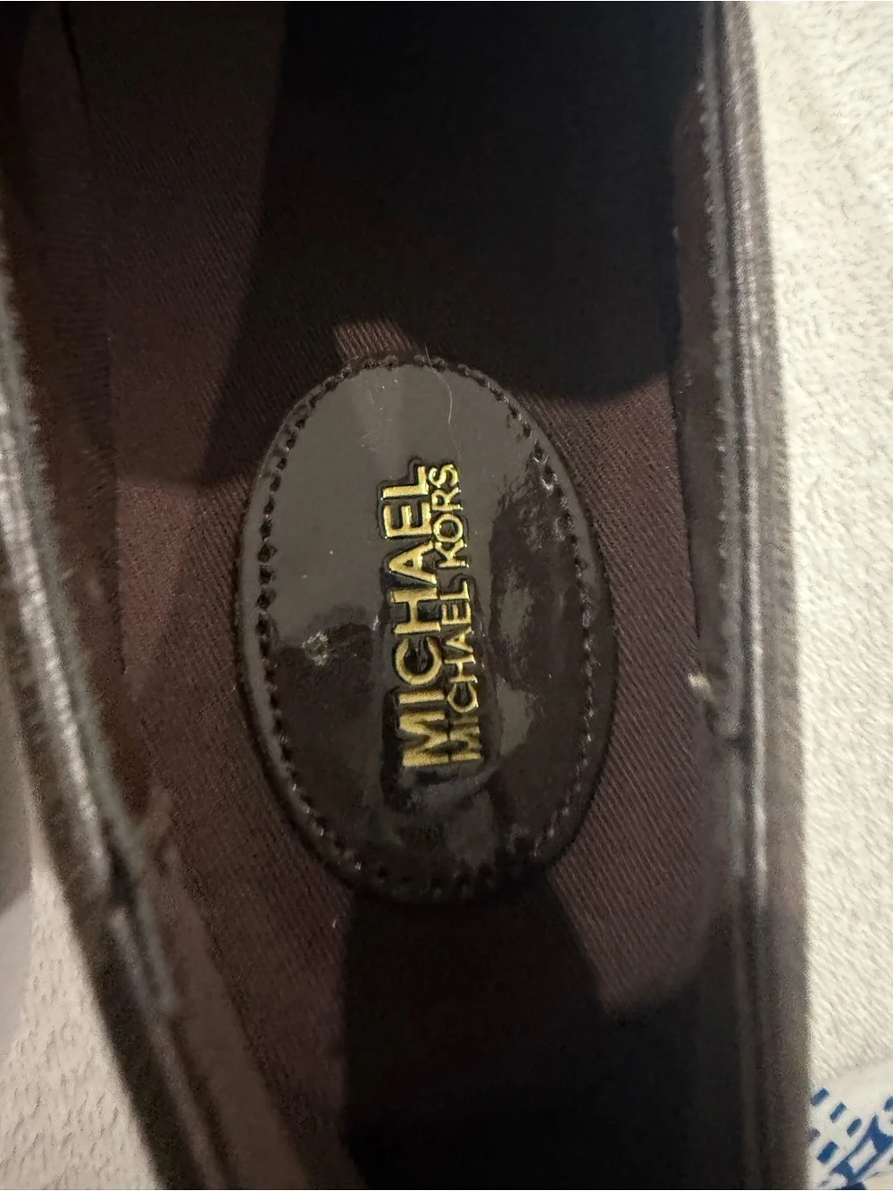 Michael Kors Brown Monogram Slip-On Sneakers for Men